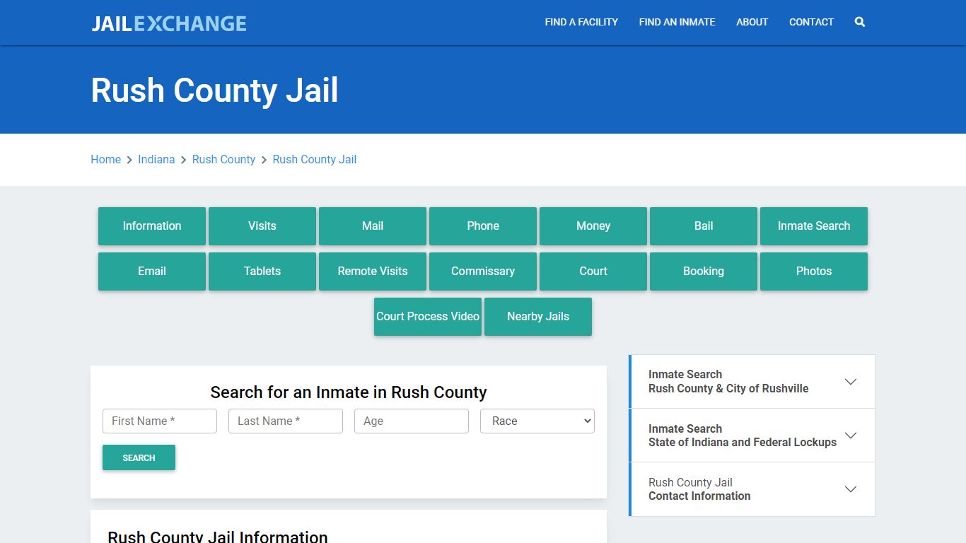 Rush County Jail Roster Lookup, IN, Inmate Search - Jail Exchange