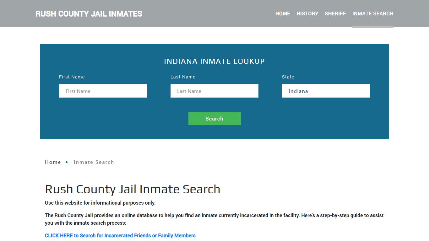 Rush County, IN Detainee Lookup